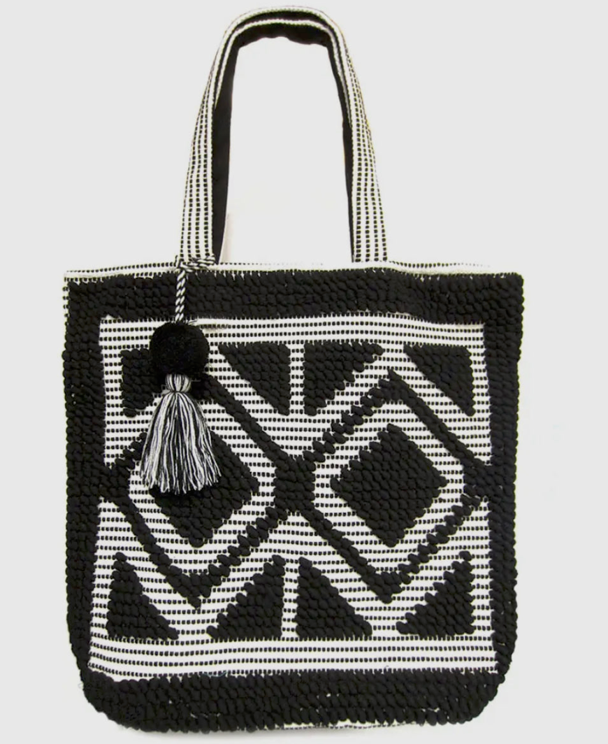 Boho Woven Tote Bag