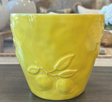 Load image into Gallery viewer, Yellow Lemon Planter
