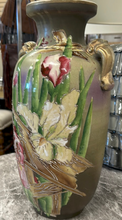 Load image into Gallery viewer, Vintage Hand-Painted Floral Vase
