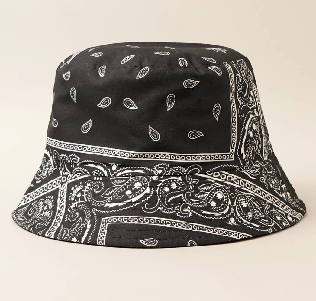 Paisley Pattern Reversible Safari Bucket Hat Collection