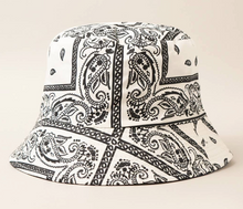 Load image into Gallery viewer, Paisley Pattern Reversible Safari Bucket Hat Collection
