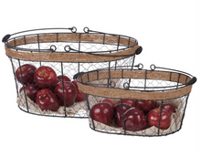 Load image into Gallery viewer, Oval Wire/Rope Basket Collection
