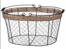 Load image into Gallery viewer, Oval Wire/Rope Basket Collection

