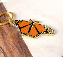 Load image into Gallery viewer, Monarch Butterfly Metal Keychain

