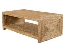 Load image into Gallery viewer, Natural Woven Banana Plant Cocktail Table
