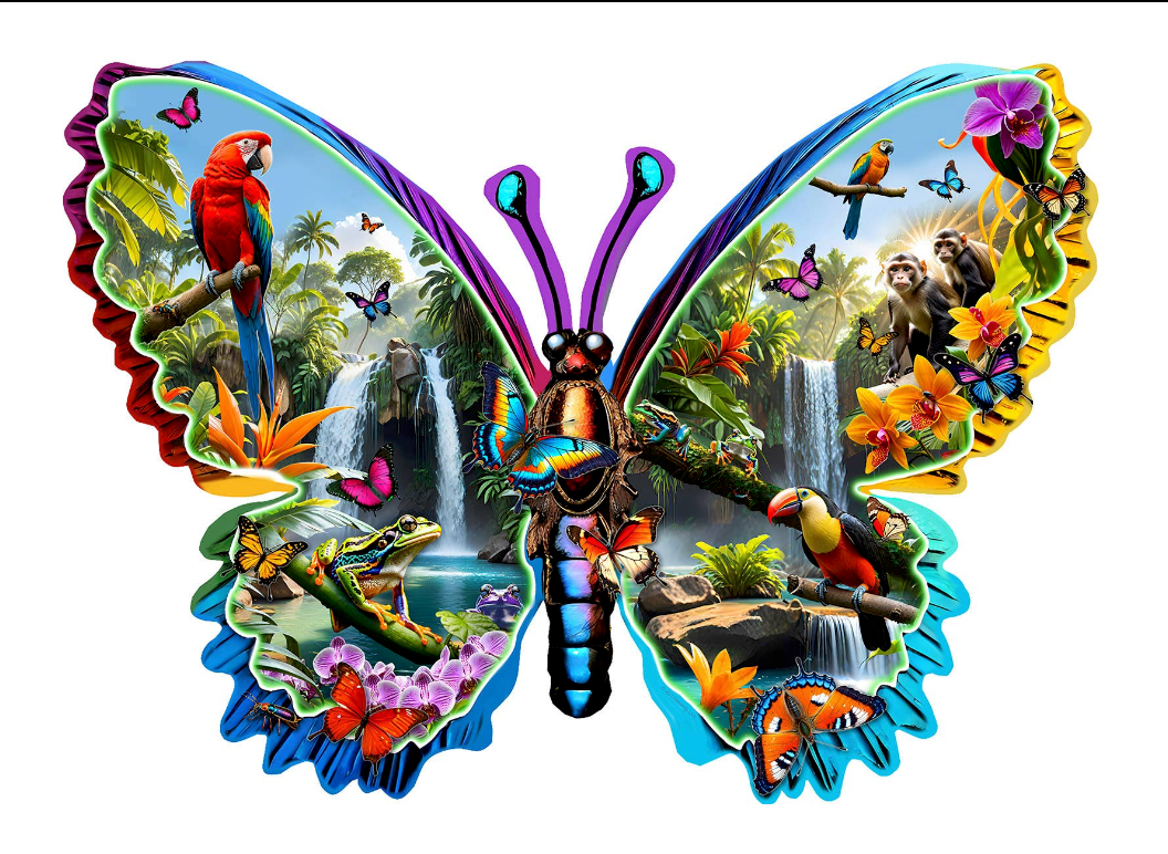 Forest Creatures Shape Puzzle 1000 pc