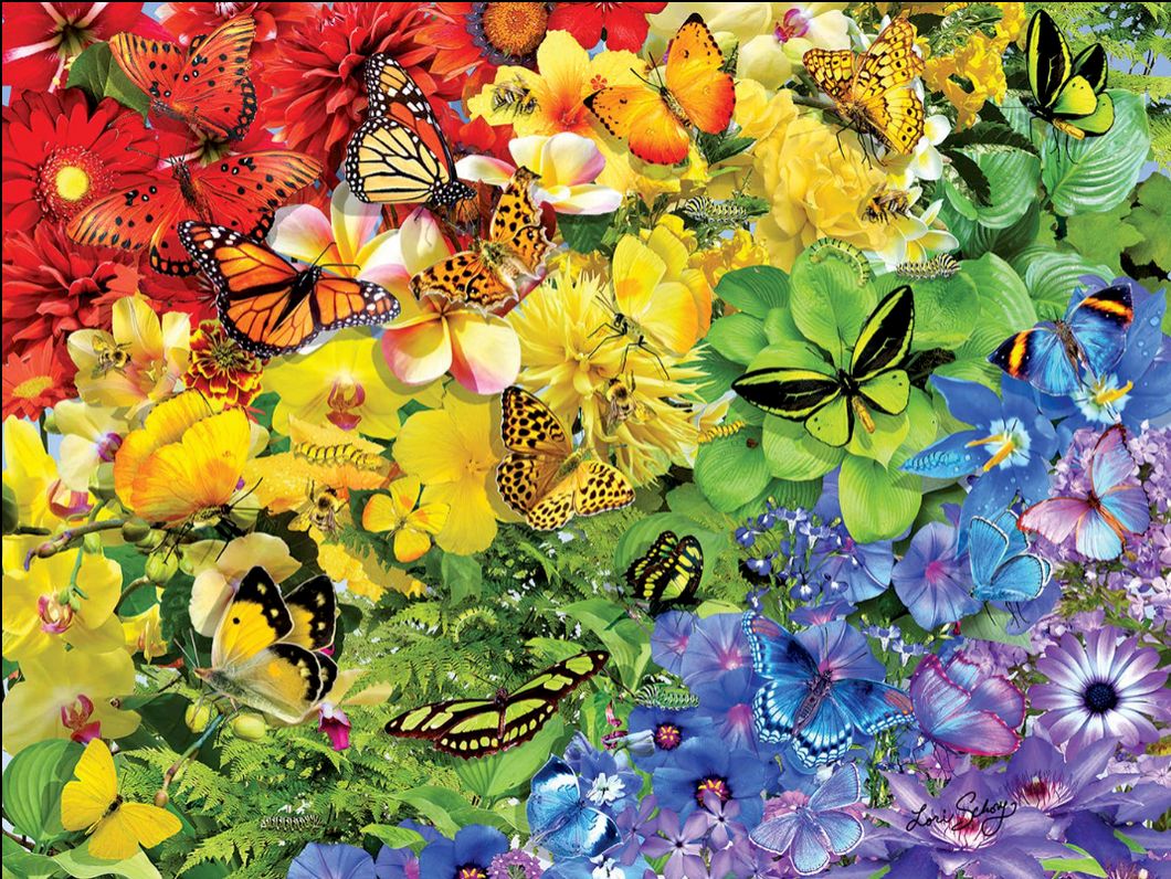 Rainbow Butterflies 1000 pc Puzzle