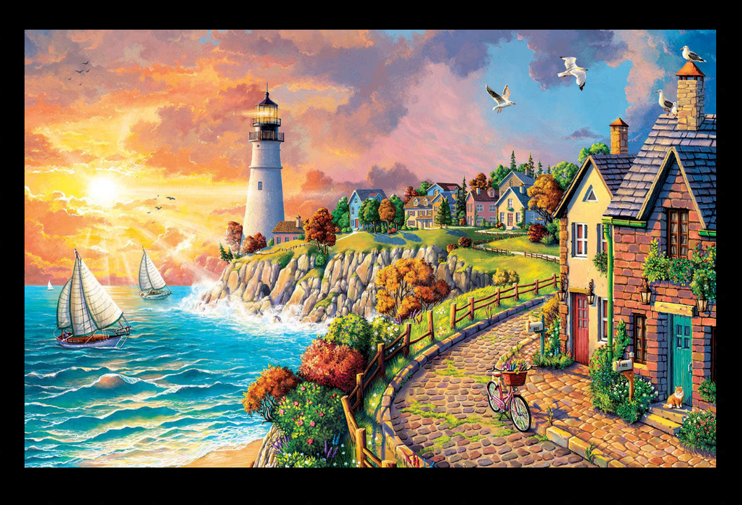 Lighthouse By The Sea Puzzle 550 pc