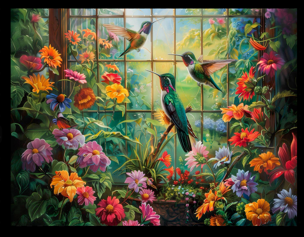 Hummingbird Garden Beauty Puzzle 500 pc