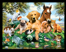 Load image into Gallery viewer, Summer Animal Pals Puzzle 500 pc
