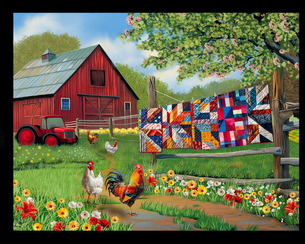 Quilts On The Farm Puzzle 500 pc