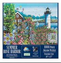 Load image into Gallery viewer, Summer Rose Harbor Lighthouse 1000 Pc
