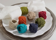 Load image into Gallery viewer, Braided Jute Napkin Ring Collection Set/4
