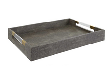 Load image into Gallery viewer, Gray Shagreen Tray
