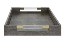 Load image into Gallery viewer, Gray Shagreen Tray
