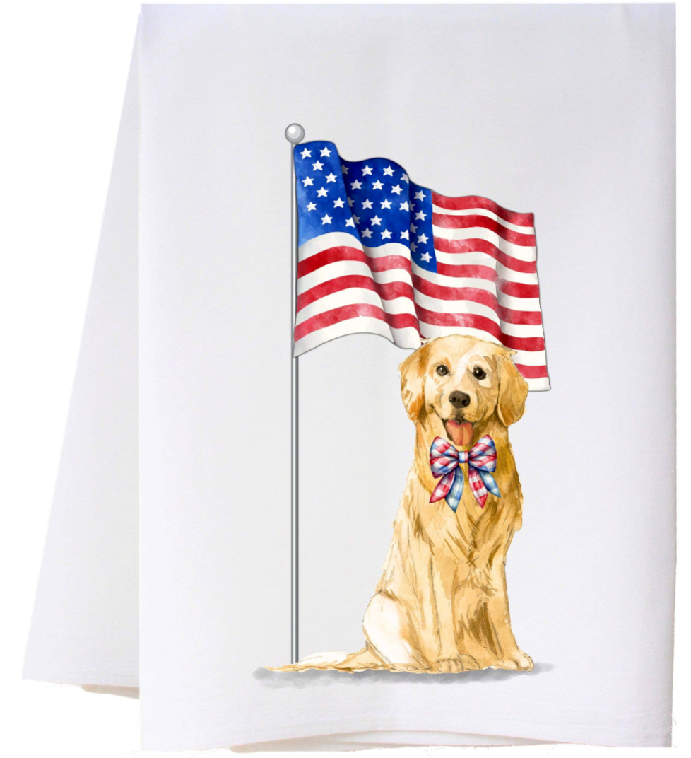 Patriotic Dog Wonder Towel