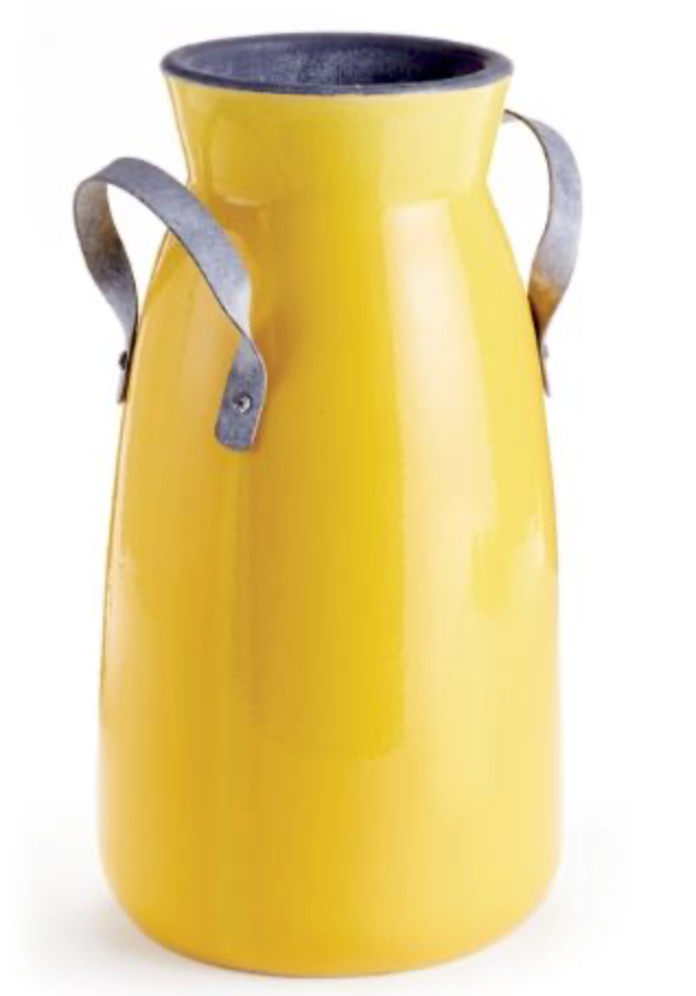 Yellow Milk Jug Vase