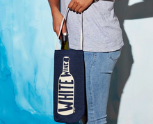 Load image into Gallery viewer, Denim White Wine Tote Bag
