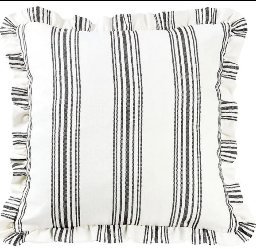 Prescott Stripe Ticking Pillow Collection