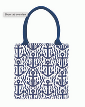 Load image into Gallery viewer, Blue Anchor Reusable Gift Bag Tote
