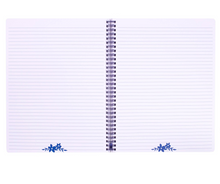 Load image into Gallery viewer, Blue Floral Watercolor Notebook
