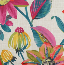 Load image into Gallery viewer, Confetti Multi-Color Flowers Accent Pillow
