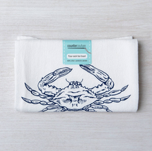 Load image into Gallery viewer, Crab Flour Sack Kitchen Dish Towel

