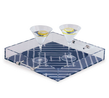 Load image into Gallery viewer, Cottage Blue &amp; White Lucite Serving Tray
