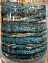 Load image into Gallery viewer, Blue/Clear Tower Vase
