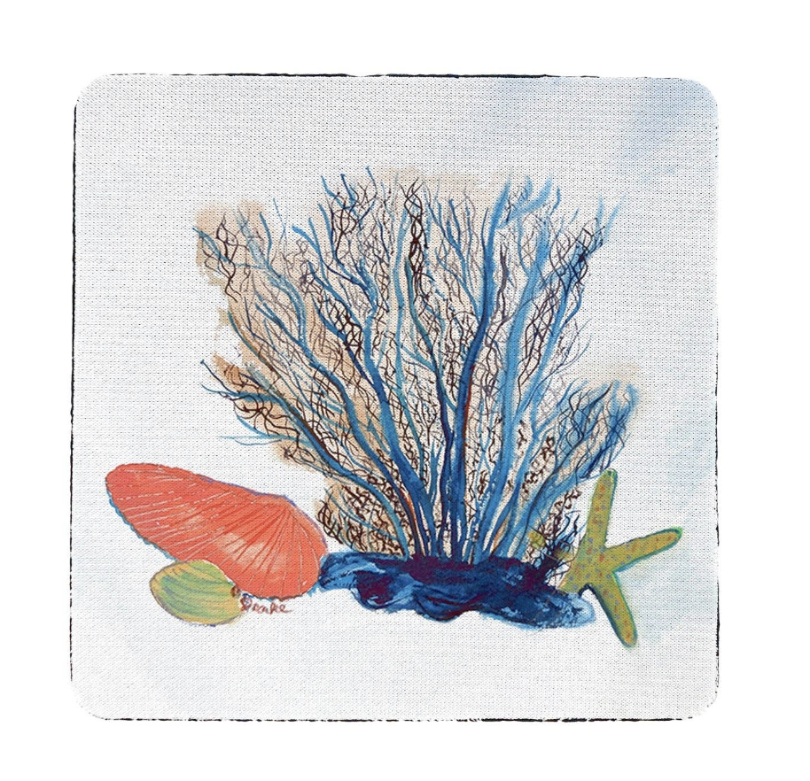 Coral & Shells Coaster S/4