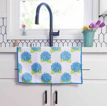 Load image into Gallery viewer, Hydrangea Microfiber Kitchen Dish/Tea Towel
