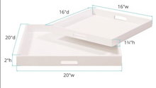 Load image into Gallery viewer, Glossy White Square Tray Collection

