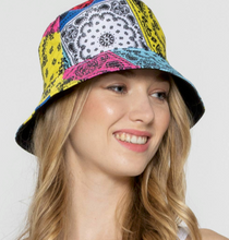 Load image into Gallery viewer, Paisley Reversible Bucket Hat
