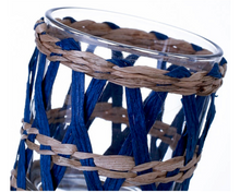 Load image into Gallery viewer, Multi Color Wicker/Glass Vase Collection
