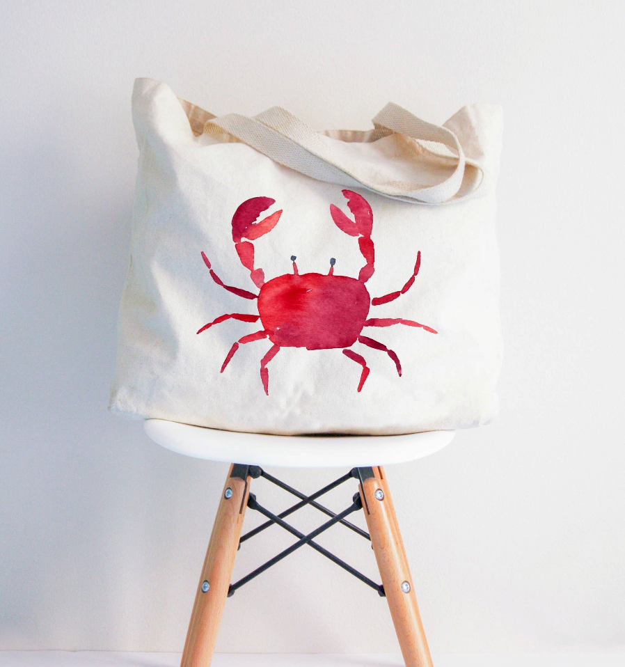 Red Crab Tote Bag