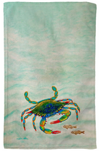 Load image into Gallery viewer, Colorful Crab &amp; Fish Microfiber Kitchen Towel
