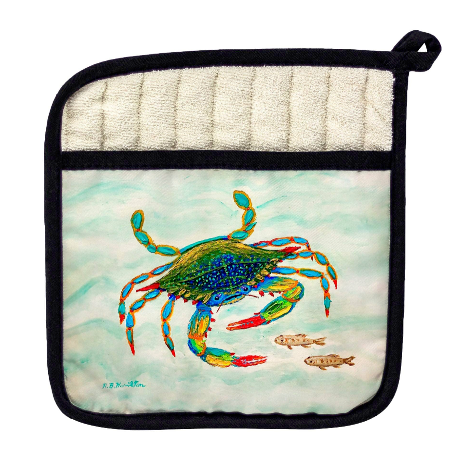 Colorful Crab & Fish Pot Holder
