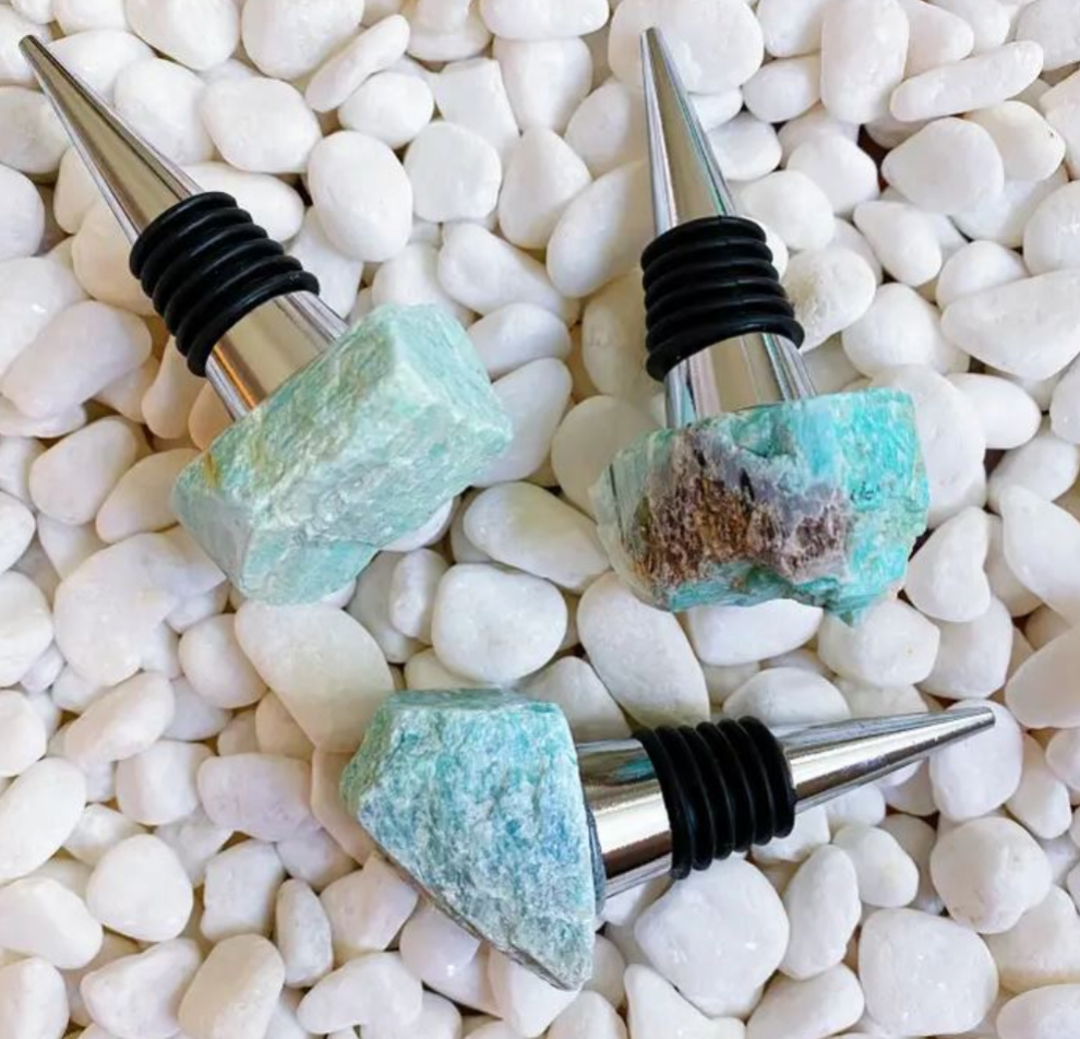 Semi-Precious Stone Assortment Wine Stopper Collection