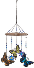 Load image into Gallery viewer, Metal Painted Butterfly Wind Chime
