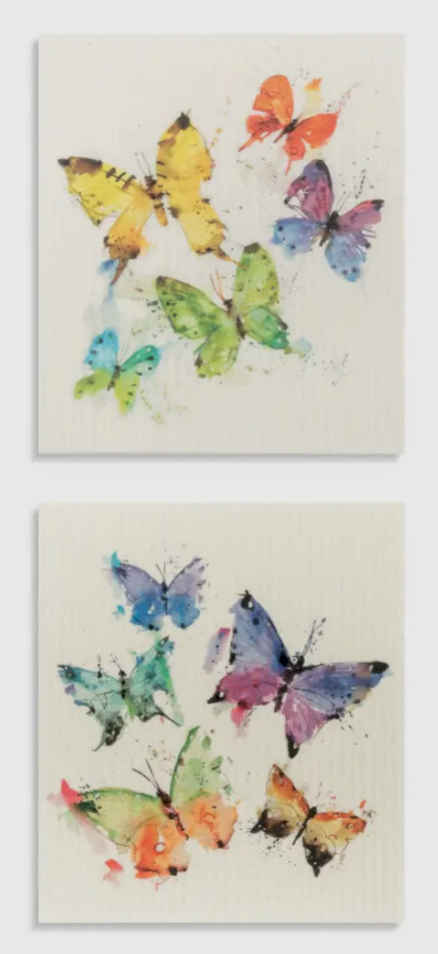 Biodegradable Butterfly Dish Cloth