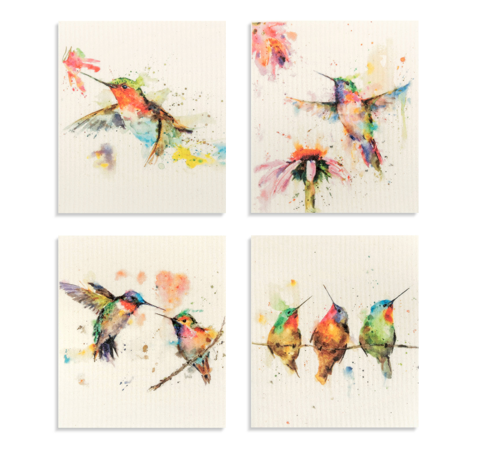 Biodegradable Hummingbird Dishcloth