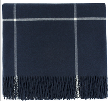 Load image into Gallery viewer, Glasgow Windowpane Plaid Throw Blanket
