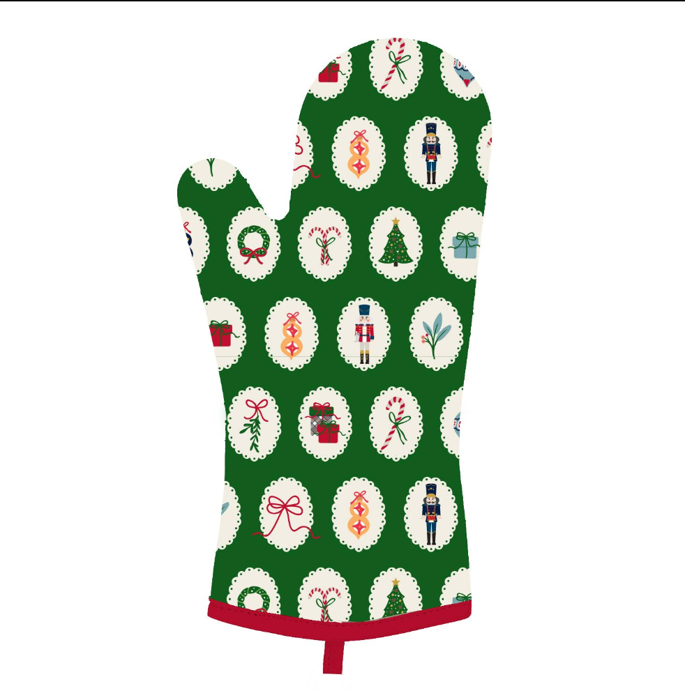Christmas Tidings Oven Mitt