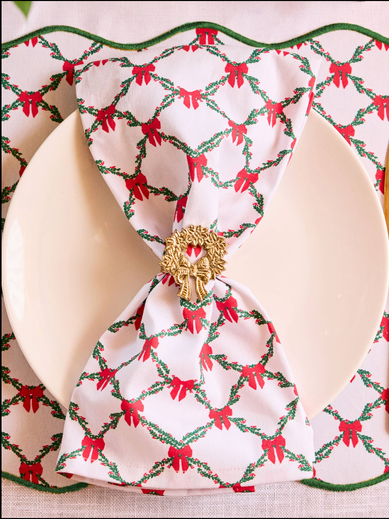 Holiday Trellis Tea Towel