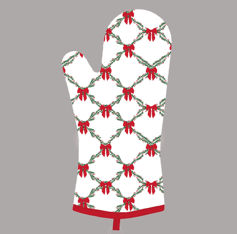 Holiday Trellis Oven Mitt