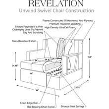 Load image into Gallery viewer, Unwind Swivel Chair Snuggle Vanilla
