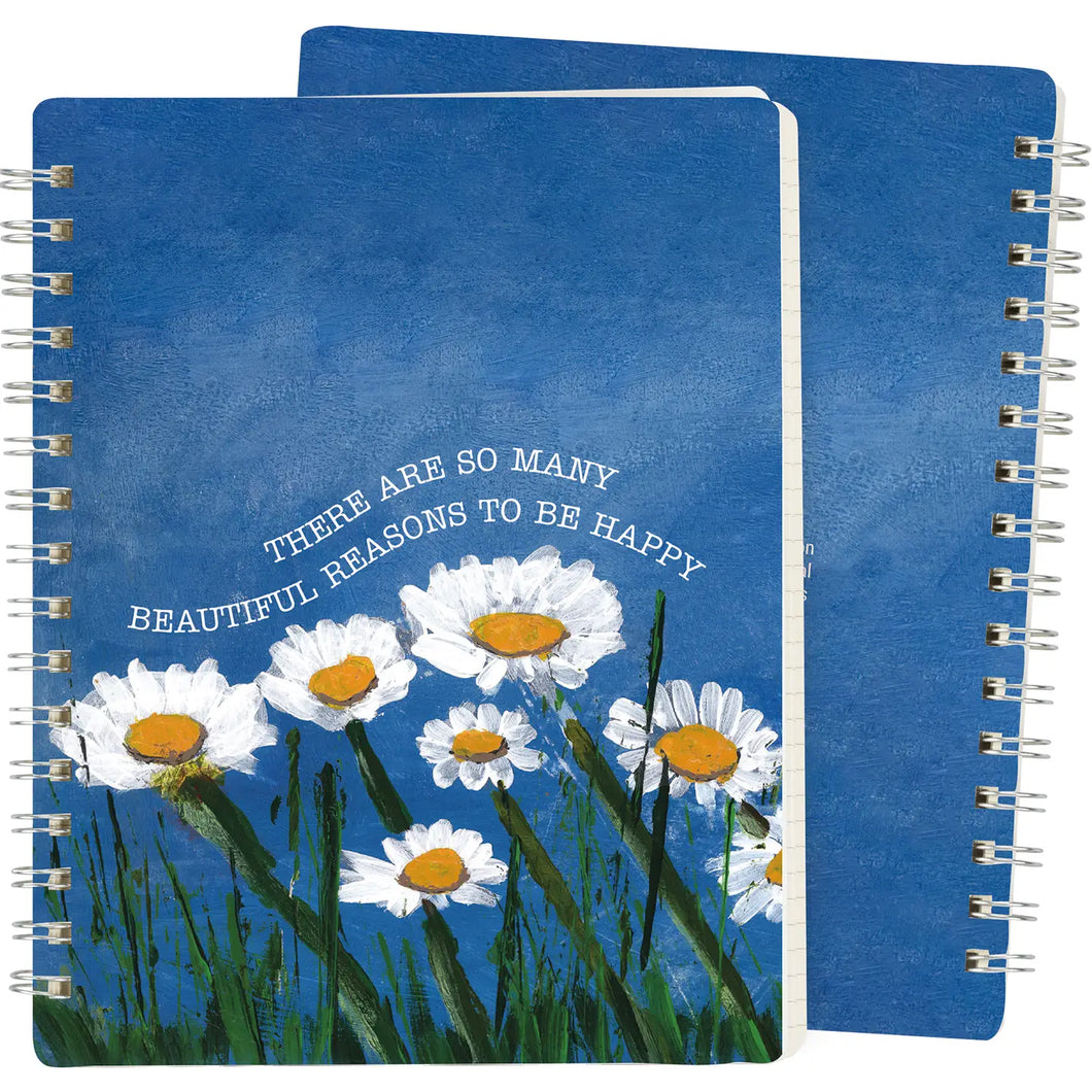 “Beautiful Reasons To Be Happy” Spiral Notebook