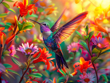 Load image into Gallery viewer, Beauty of Spring Hummingbird Puzzle 500 pc
