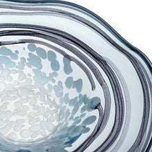 Load image into Gallery viewer, Loch Blue and White Glass Bowl
