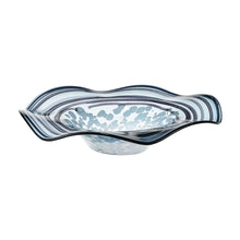 Load image into Gallery viewer, Loch Blue and White Glass Bowl
